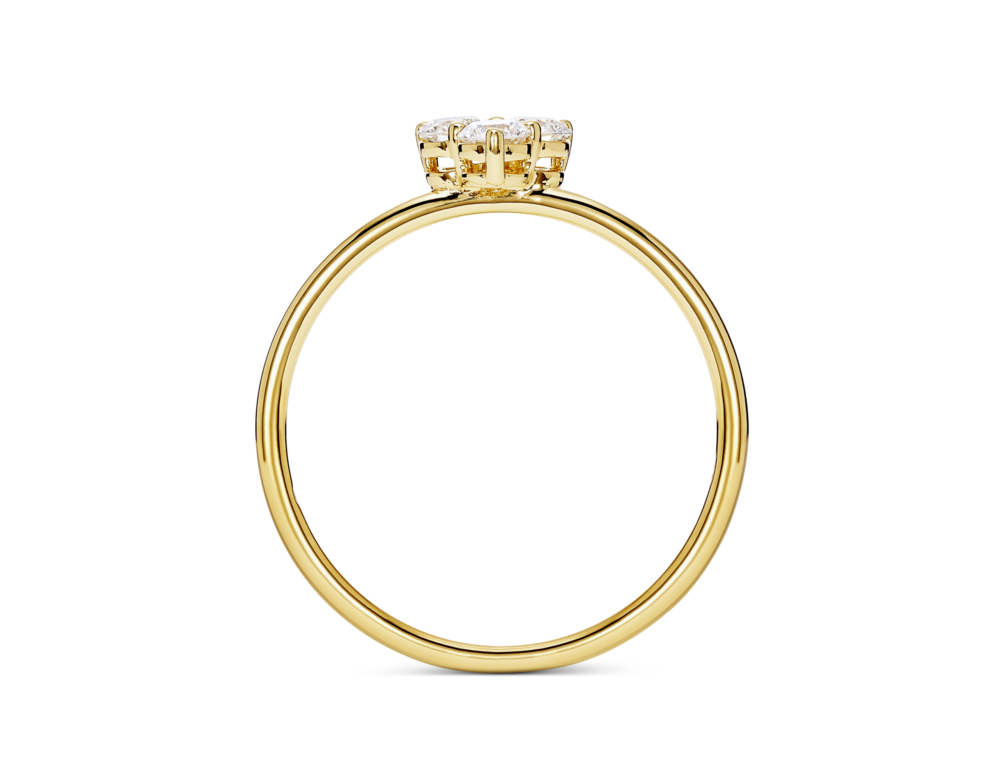 Lab-Grown Diamond ³⁄₁₀ct. tw. Mini Trio Round Brilliant Ring | White - Image 4