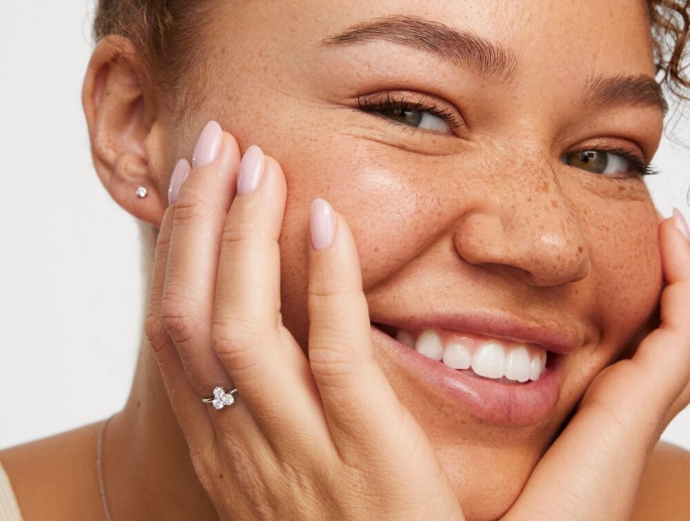 Lab-Grown Diamond ³⁄₁₀ct. tw. Mini Trio Round Brilliant Ring | White - Image 2