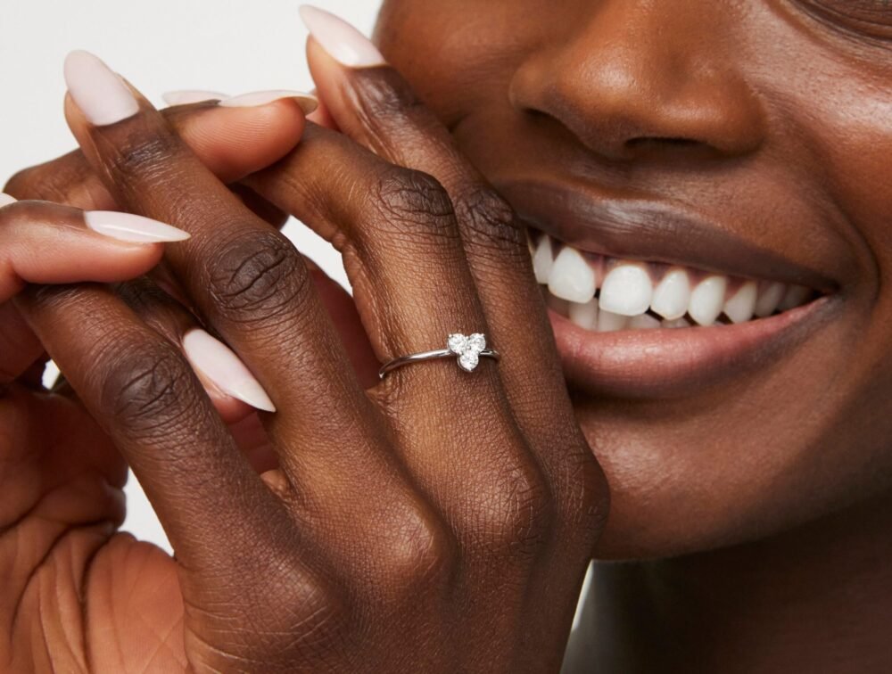 Lab-Grown Diamond ³⁄₁₀ct. tw. Mini Trio Round Brilliant Ring | White - Image 6