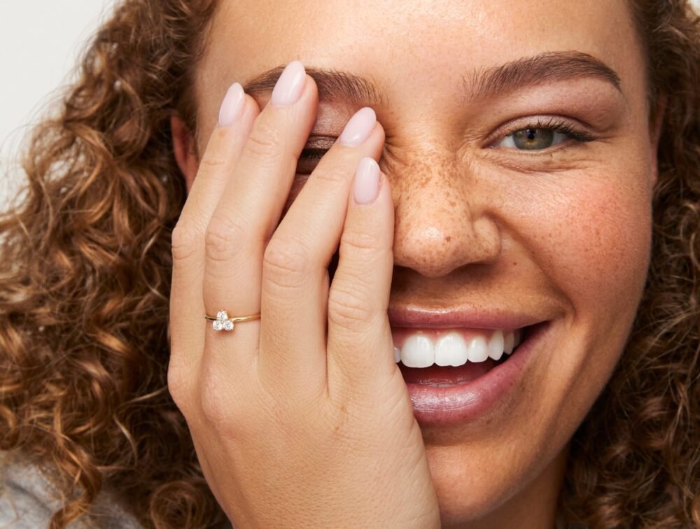 Lab-Grown Diamond ³⁄₁₀ct. tw. Mini Trio Round Brilliant Ring | White - Image 2