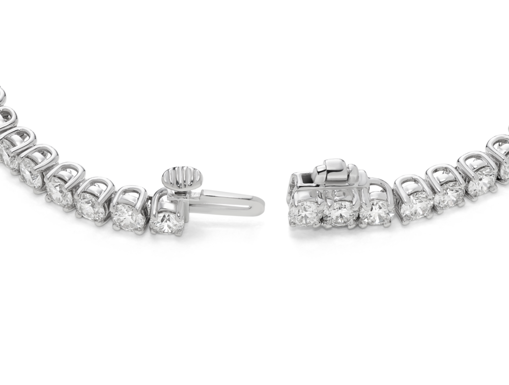 Lab-Grown Diamond Small Tennis Bracelet - G/H color, 6.5" length | White - Image 3