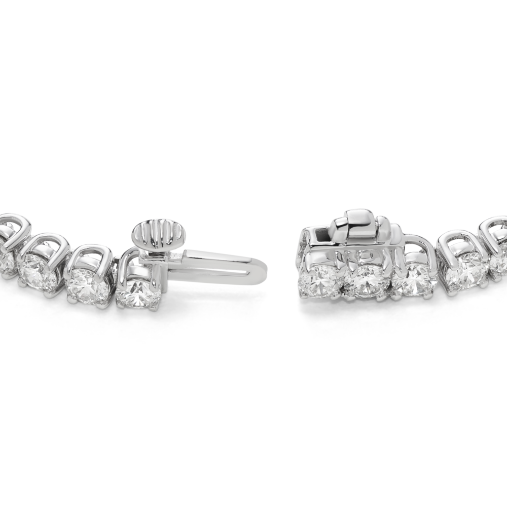 Lab-Grown Diamond Small Tennis Bracelet - E/F color, 6.5" length | White - Image 3