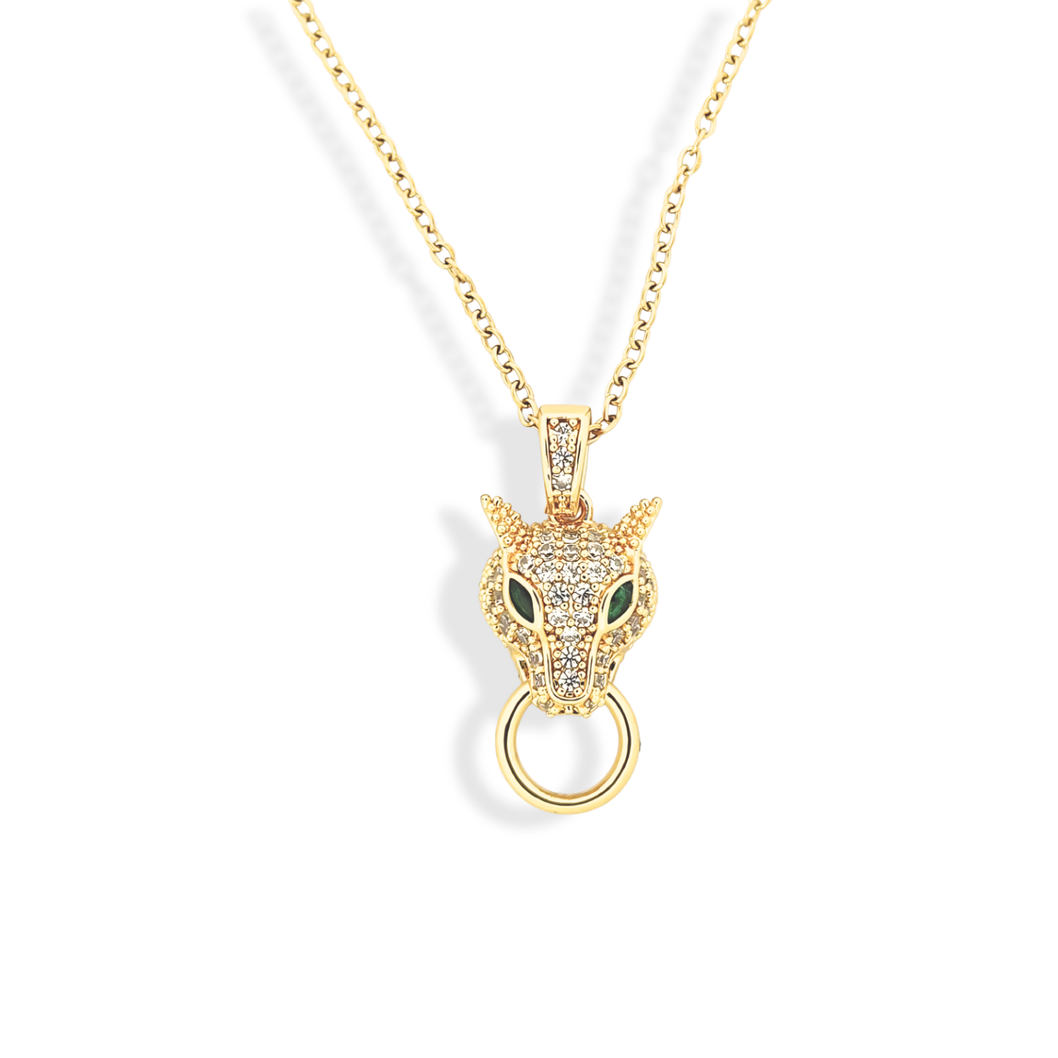 Kaeloria Jaguar Pendant Necklace | Bold Statement Jewelry