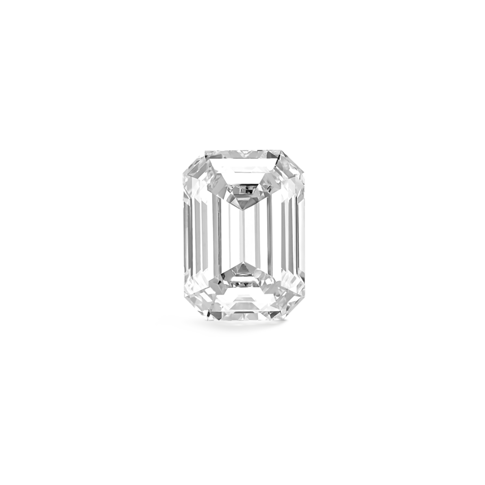 Front image of Kaelora Jewelst™ 2 carat white emerald cut diamond