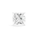 Top view of Kaelora Jewelst™ white 2 carat princess cut diamond