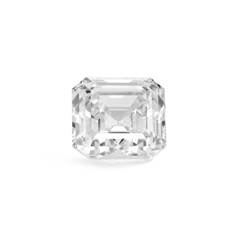 Lab-Grown Loose 3ct. Asscher Cut Diamond | White - Image 2