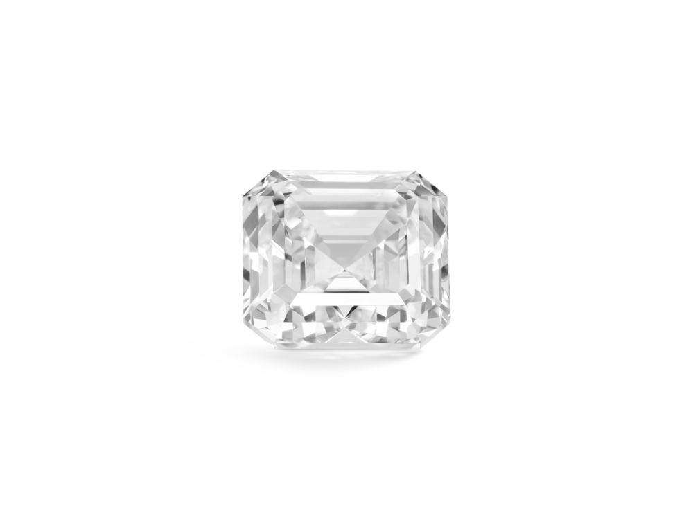 Lab-Grown Loose 3ct. Asscher Cut Diamond | White - Image 2