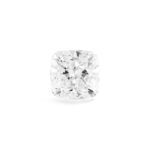 Top view of Kaelora Jewelst™ white 2 carat cushion cut diamond