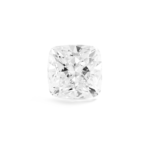 Top view of a Kaelora Jewelst™ 2.5 carat white cushion cut diamond