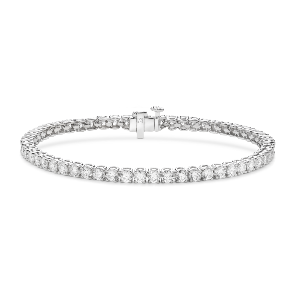 Lab-Grown Diamond Small Tennis Bracelet - E/F color, 6.5" length | White - Image 7