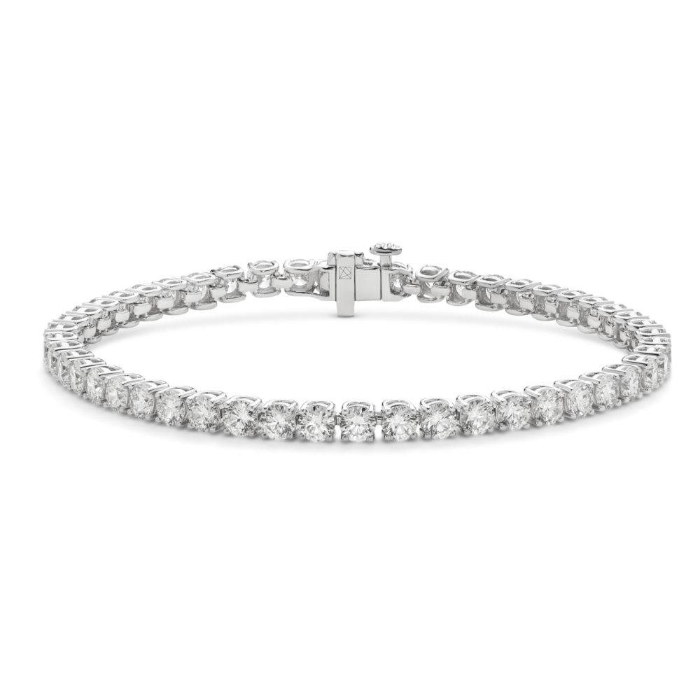 Lab-Grown Diamond Medium Tennis Bracelet - G/H color, 7" length | White - Image 7
