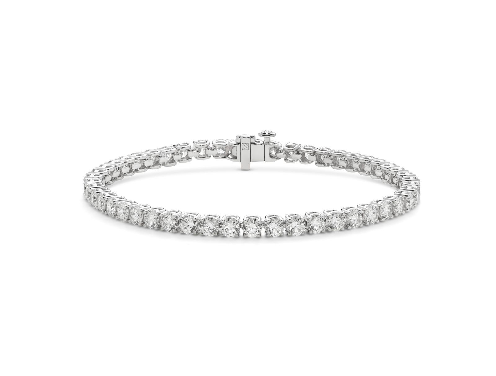 Lab-Grown Diamond Medium Tennis Bracelet - G/H color, 6.5" length | White - Image 7