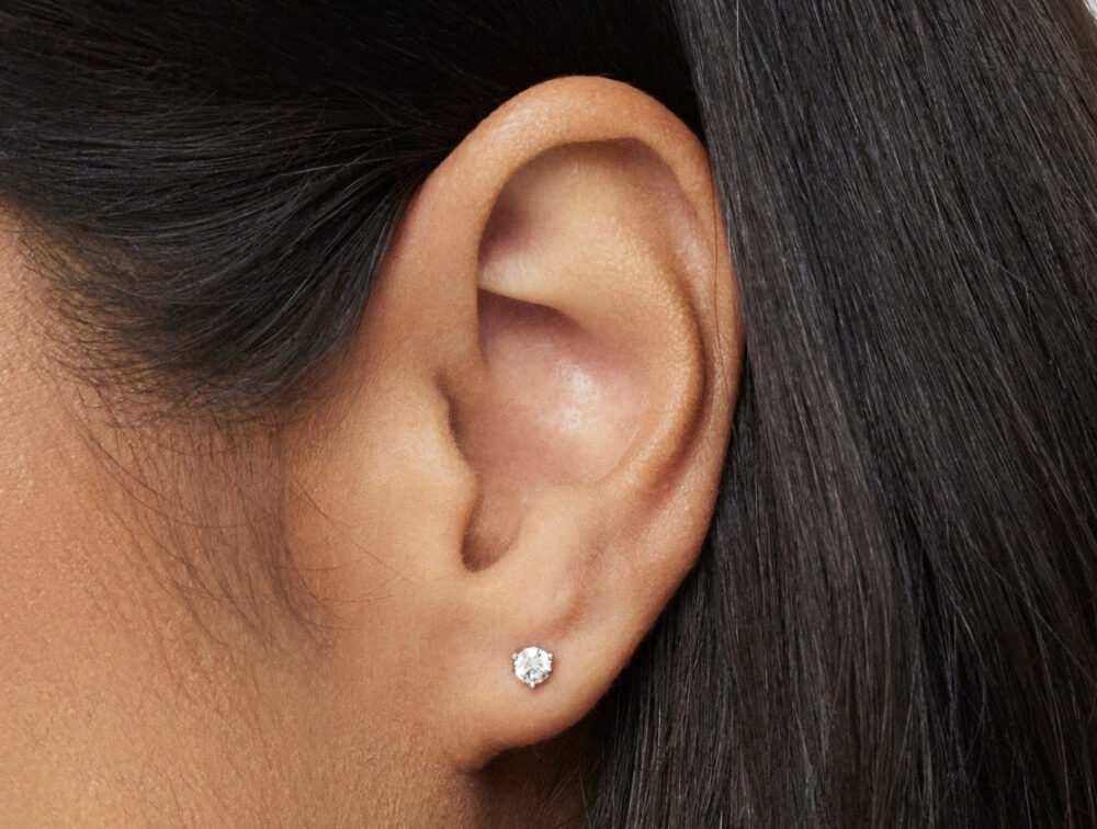 Lab-Grown Diamond ²⁄₇ct. tw. Round Brilliant Studs | White - Image 2