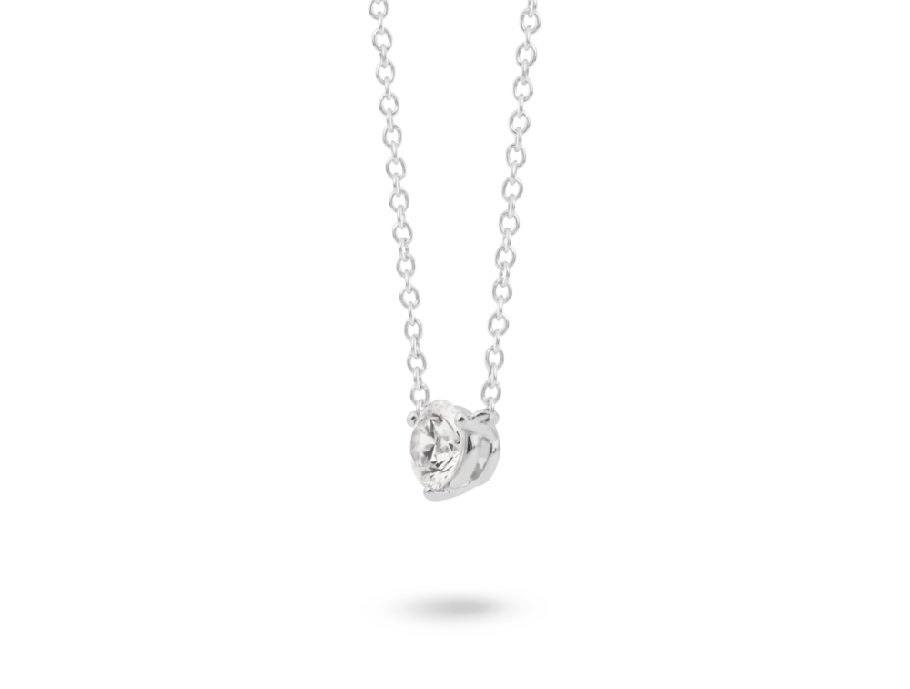 Lab-Grown Diamond ½ct. Round Brilliant Solitaire Pendant | White - Image 5