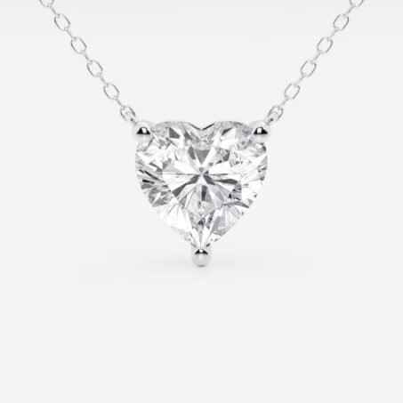 Kaeloria Heart Shape CZ Pendant Necklace | 18K Gold Plated | Romantic Minimal Jewelry | Anti-Tarnish