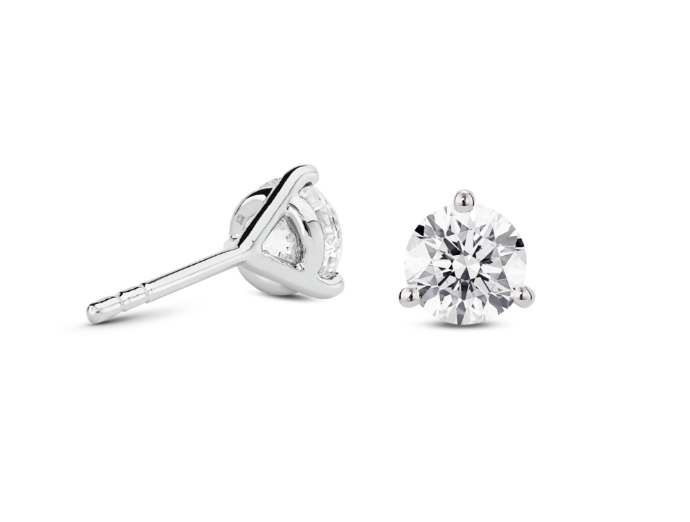 Lab-Grown Diamond 1½ct. tw. Round Brilliant Solitaire 14k Gold Studs | White - Image 3