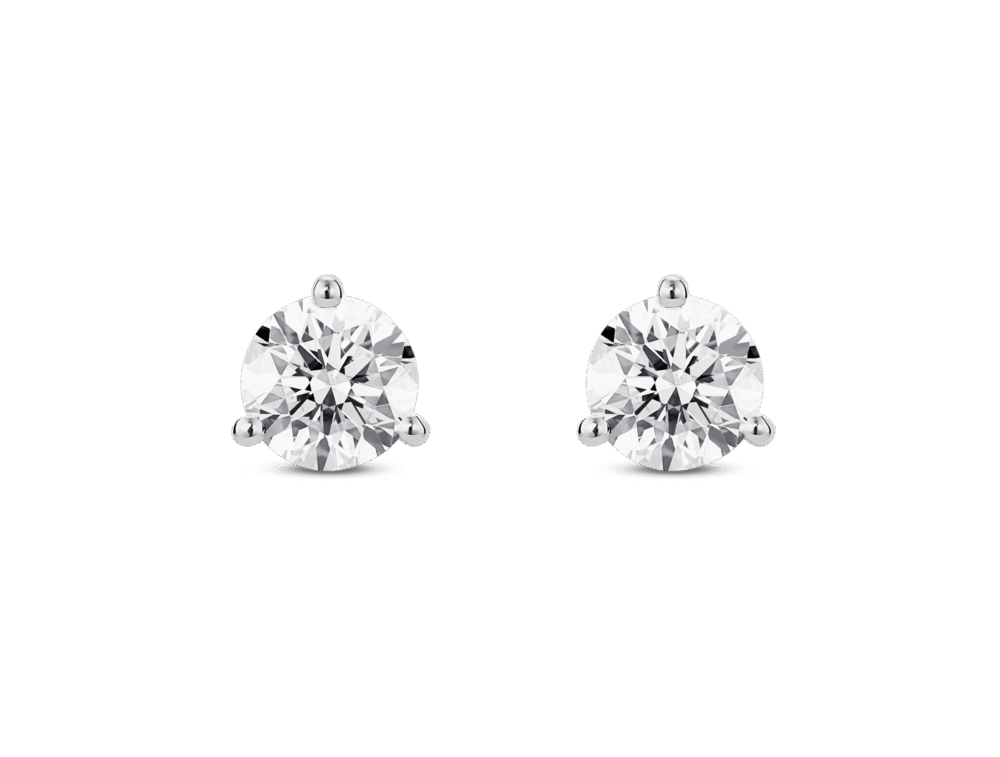 Lab-Grown Diamond 1½ct. tw. Round Brilliant Solitaire 14k Gold Studs | White - Image 2