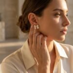 Kaeloria Crystal Bow Stud Earrings | 18K Gold Plated Stainless Steel | Premium CZ | Anti-Tarnish | Elegant Ribbon Earrings for Women