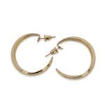 Kaeloria Classic Open Hoop Earrings | 18K Gold Plated Stainless Steel | Minimal Everyday Hoops | Anti-Tarnish & Waterproof