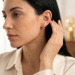Kaeloria Puffy Heart Stud Earrings | 18K Gold Plated Stainless Steel | Anti-Tarnish Minimal Heart Earrings for Women